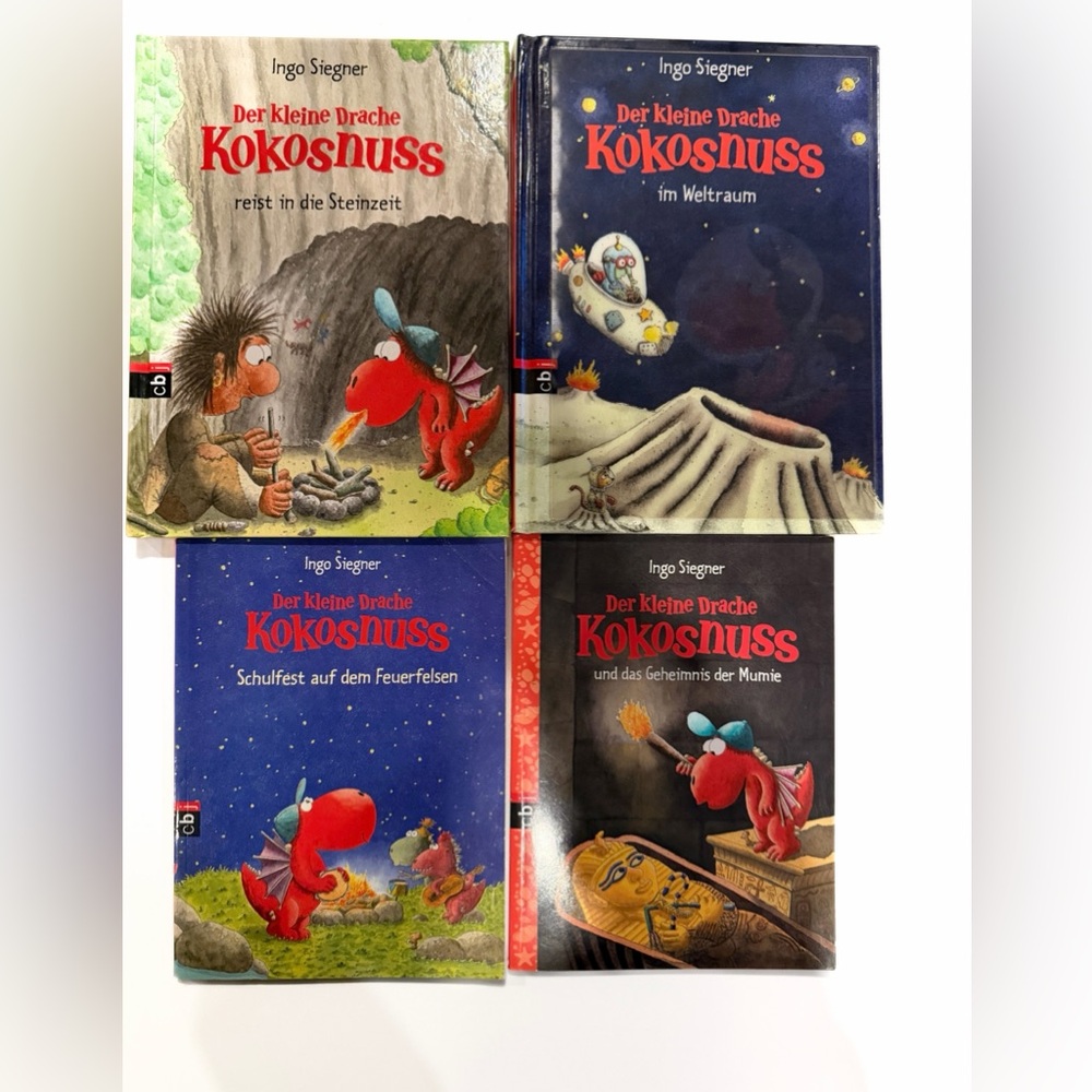 Der kleine Drache Kokosnuss/ set of 4 books